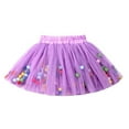 thumbnail image 7 of StylesILove Toddler Girls Multicolored Pom Poms Triple Layered Tutu Skirt, 7 of 7