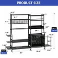 thumbnail image 3 of ModFusion 76” Multi Layer Sports Equipment Storage Rack with Wheels, All-in-One Garage & Home Organizer for Golf, Balls, and Gym Gear, 3 of 10
