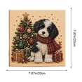 thumbnail image 4 of DIY Christmas Pearl Bead Painting Kit,Framed Canvas Rhinestone Art Set with Instruction Manual,Holiday Craft,Home Wall Decor Gift, 4 of 6