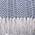 thumbnail image 2 of Design Imports CAMZ38151 Nautical Blue Herringbone Stripe Blanket Throw, 2 of 2