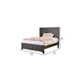 thumbnail image 5 of Benjara Barn Style Eastern King Size Bed with Plank Panel Headboard, Brown, 5 of 5