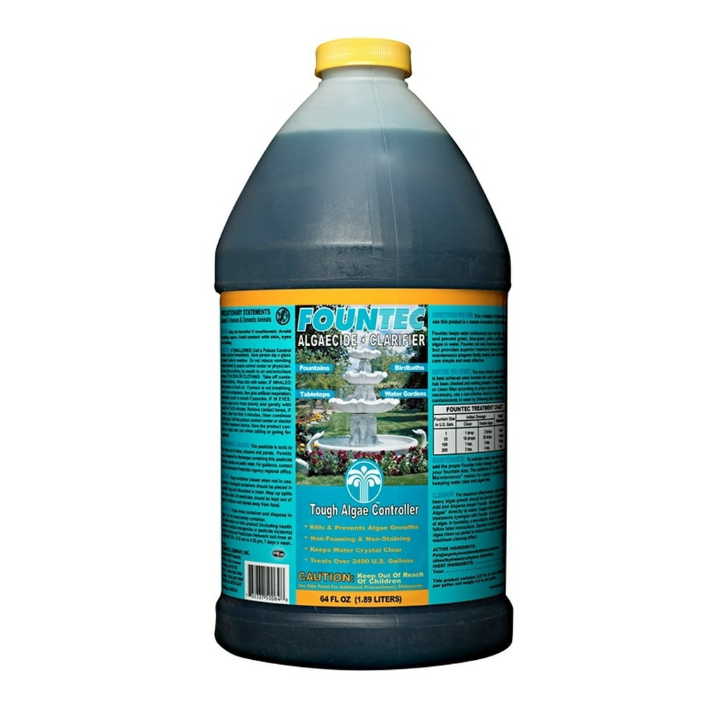 EasyCare 50064 FounTec Algaecide and Clarifier, 64 oz. Bottle Walmart