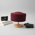 thumbnail image 3 of Hsqqdc Red Acrylic Pillbox Hat, Vintage Dome Fascinator Base Hat for Formal Events, 3 of 7