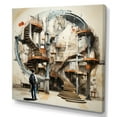 thumbnail image 2 of Designart "Surreal Analytic Illustration Featuring A Staircase" Surrealism Wall Art Prints, 2 of 7