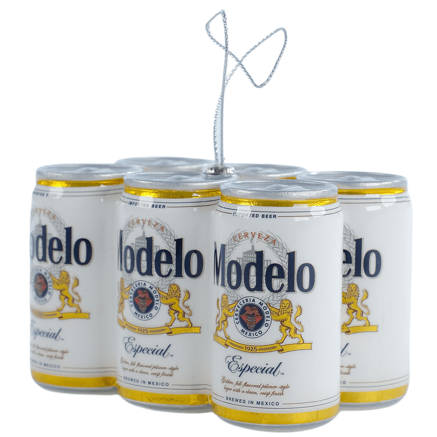 Modelo Especial Six‑Pack Figural Christmas Tree Ornament