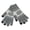 Gray, variant on Dark Gray Ladies Thermal Gloves With Snowflake Design Touch Enabled And Plush For Winter Street Wear And Christmas Events