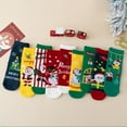 thumbnail image 7 of GYRATEDREAM 3 Pairs Funny Christmas Socks for Kids, Boys Cool Christmas Socks Girls Xmas Socks Novelty Design Crew Socks for 1-12Y Multi-color, 7 of 7