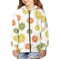 thumbnail image 6 of Xoenoiee Lemon Fruit Print Kids Zip Up Hoodie for Girls Boys 6-7 Years Fall Outfits Hooded Jacket with Pocket Teens Youth Athletic Hoodies Long Sleeve Casual Coat Top, 6 of 7