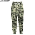 thumbnail image 5 of Men's Spring and Autumn Fashion Pants Money 3D Printed Jogging Pants Unisex Harajuku Street Leisure Sports Straight leg Pants, 5 of 6