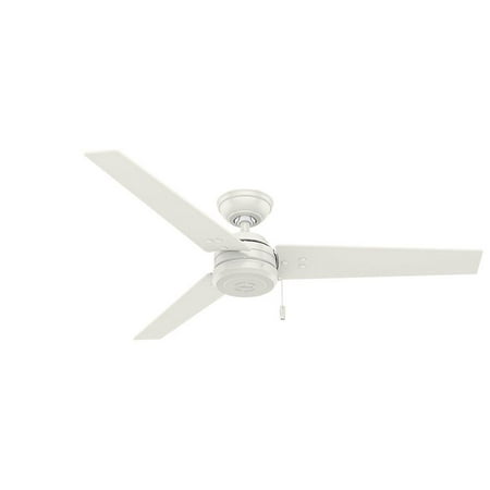 Ul Li Reversible 3 Sd Whisperwind Motor Delivers Ultra Powerful Air Movement With A Whisper Quiet Performance Damp Rated For Use As An Indoor Or Outdoor Ceiling Fan In Spaces Exposed To Moisture And Humidity Such Porches Patios Outdoor Ceiling Fan, 52 Inch White Outdoor Ceiling Fan