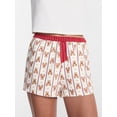 thumbnail image 4 of No Boundaries Print Boxer Sleep Shorts, 3" Inseam, Women's XS-XXL, 4 of 5