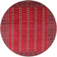 thumbnail image 1 of Ahgly Company Machine Washable Indoor Round Industrial Modern Red Area Rugs, 7' Round, 1 of 7