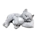thumbnail image 1 of Adorno de resina para gatos, decoración para cementerio, escultura de animal resistente a la intemperie, figura de recuerdo de mascota, 1 of 8