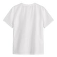 thumbnail image 4 of Gubotare Kids Shirts Boys Short Sleeve Crew Neck T-Shirt with Chest Print | Soft Cotton Size 7-8 Years (White,7-8 Years), 4 of 8