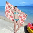 thumbnail image 7 of SKYSONIC Beach Towels 30"x60", Sweet Strawberry Dot Camping Towels Sand Free Beach Towel, Large Beach Towels Quick Dry Bath Travel Towels Pool Yoga Beach Mat for Men Women, 7 of 7
