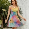 thumbnail image 7 of Koi Fish Dress Fashion Beach Long Dresses Female Party Printed Sundress, 7 of 7