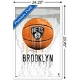 thumbnail image 3 of NBA Brooklyn Nets - Drip Basketball 21 Wall Poster, 22.375" x 34", Framed, 3 of 3
