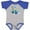 Baseball Heather and Royal, variant on Inktastic Happy 1st Birthday Blue Racing Car Boys or Girls Baby Bodysuit