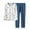 1Light Gray191, variant on ANINEO Child Outfit Sets Boys Winter Thermal Outfits With Cute Penguin Print Soft Stretch Long Sleeve Two Piece Sleep Kids Youth Cozy Home Clothing Lovely O-Neck Shirts And Pants Clothes Sets