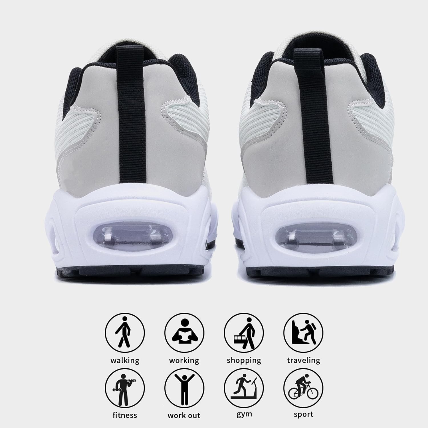 AOV GREEN LEAF Mens Running Shoes Tennis Athletic Sneakers Gym Comfortable Walking Sport Non Slip Workout Cross Training Shoe Size 7-13