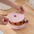 thumbnail image 3 of SPRING PARK Baby Feeding Bowl with Cover Suction Base Stainless Steel Tableware for Kids, 3 of 8