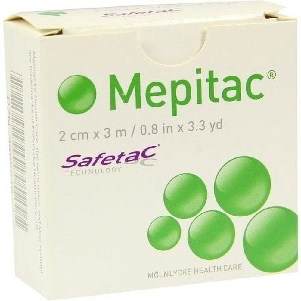 Molnlycke 298300 Mepitac Medical Tape  Skin Friendly Silicone ¾ in. x 118 in. Tan Non-Sterile (Set of 2)