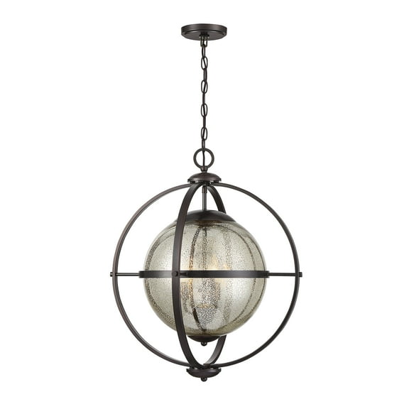 Pearl 3-Light Pendant in Oiled Burnished Bronze