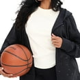 thumbnail image 4 of Women's Terez Black Boston Celtics Oversized Allover Gemstone Full-Zip Hoodie, 4 of 6