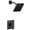 Matte Black, variant on Moen UTS3715 90 Degree M-CORE 3-Series 1-Handle Shower Trim Kit, Valve Required, Chrome
