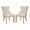 Ivory, variant on Furniture of America Glanz Fabric Wing-Back Side Chair in Gray (Set of 2)