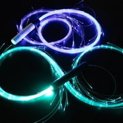 Degree Swivel LED Fiber Optic Whip 7 Colors 4 Modes 22 Light Effects For Dance Party Rave Carnival Flow Art Toy 6ft Long Handle