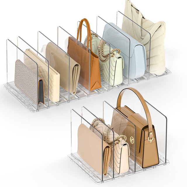 Organizador de carteras SortNStore ajustable transparente, paquete de 3