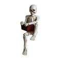 thumbnail image 1 of Halloween Skeleton Statue Gothic Reading Figurines For Indoor Decor Fireplace Bookshelf & Display Halloween Decor Sculpture For Themed, 1 of 4
