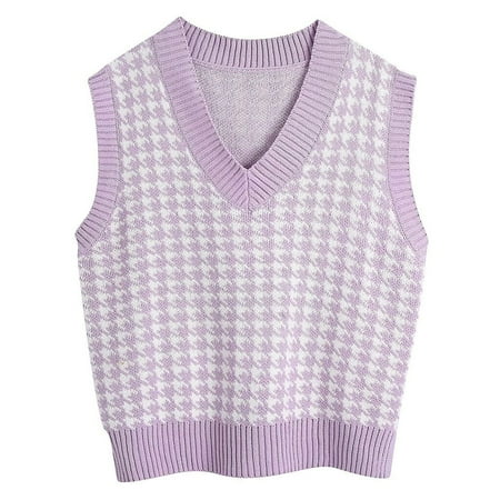 on Sale! HIMIWAY Get Ready To Turn Heads In Our Irresistible Women s Sweater a Fashion Statement You Can t Resist! Classic and Fashionable Women s Knit Top Purple 2XL