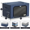 thumbnail image 2 of Sorbus Jumbo Storage Bin with Metal Frame, Stackable & Foldable with Window & Handles for Bedding, Linen, and Clothes, 2 of 4