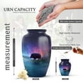 thumbnail image 2 of KARYLIZ Pig Urns For Human Ashes Adult Female - Blue Large Funeral Cremation Urn For Human Ashes For Burial - Burial Urn For Dad & Mom - Decorative Urns For Male - Memorial Tribute - 10 Inch, 2 of 2