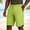 (Casual 113)Green, variant on Oversize Shorts for Men Summer Breeches Solid Color Fashion Casual Sports Elastic Waistband Zipper Pocket Short Pants Plus Size