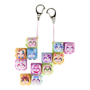 Clickeez Series 3 12-Pack, 12 Collectible Character Keyboard Keys Click and Clack, Create 2 Keychains, Ages 6+