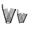 thumbnail image 1 of 2 piezas de pinzas de plátano peine para cabello grueso para mujeres accesorio de soporte de cola de caballo elástico ajustable peines dobles (negro_2p), 1 of 5