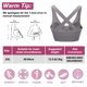 thumbnail image 2 of Ropa interior deportiva para niñas, ropa interior deportiva con cordones cruzados, ropa interior de yoga de sujeción media con copa desmontable; se adapta a la parte inferior del busto, 2 of 5