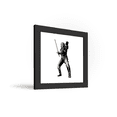 thumbnail image 2 of Gallery Pops The Witcher Season 1 - Geralt Woodcut Wall Art, Black Framed Version, 12" x 12", 2 of 5