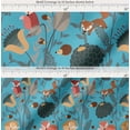 thumbnail image 2 of Soimoi Cotton Poplin Fabric Floral,Porcupine & Fox Cartoon Print Sewing Fabric Yard 42 Inch Wide, 2 of 7