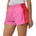 thumbnail image 2 of Athletic Shorts for Women Elastic Waist Striped Print Lightweight Breathable Casual Workout Running Shorts, 2 of 4