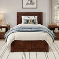 thumbnail image 3 of AFI Canyon Walnut Solid Wood Platform Bed with Matching Footboard & Twin Trundle, Twin, 3 of 16