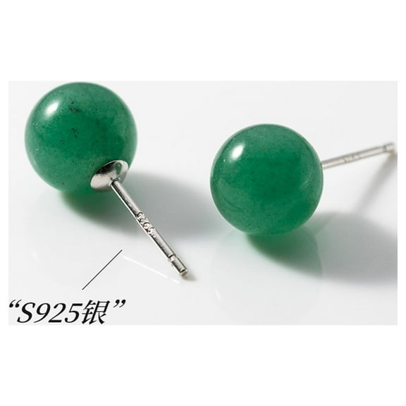 1 Pair of Jade Stud Earrings Women Earrings Stud Earrings Elegant Earrings Stud Earrings Jewelry