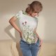 thumbnail image 3 of Balery Herbs and Wildflowers Body de cuello redondo de manga corta para mujer Tops de manga corta Tops básicos-Large, 3 of 7