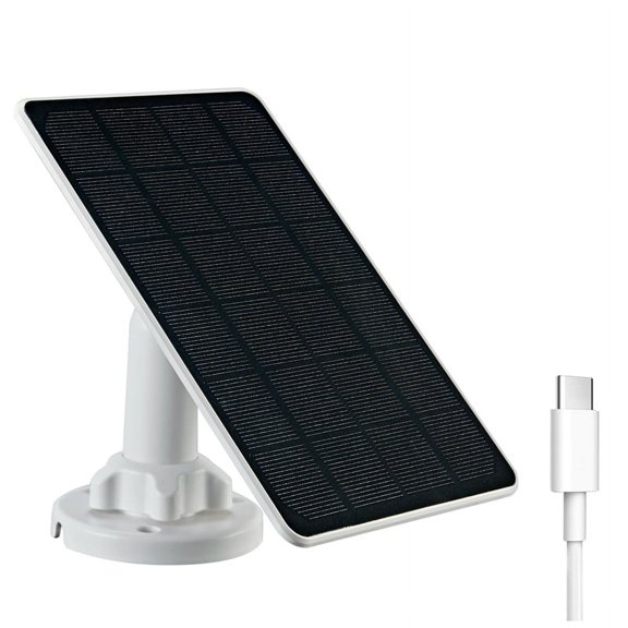 3W Solar Panel for Security Camera Outdoor IP65 Waterproof with 3 Meters Charging Cable for Outdoor Camera Charging,C
