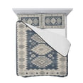 thumbnail image 7 of Blue Gray Southwest Twin Size Down Alternative Comforter, Lightweight Comforter Quilt Bedding Set with Pillow Shams Modern Geometric Ethnic All Seasons Bed Comforter Duvet Insert 68"x86", 7 of 7