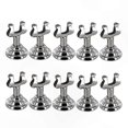 thumbnail image 1 of Metal Table Number Stands for Weddings, Silver Place Card Holders for Events (10 Pack), 1 of 5