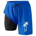 thumbnail image 4 of Kcolen Mens Small Swim Trunks Soild Color Short Pants Loose Mens Swimwear Men Swim Trunks Beach Summer Loose Fit Bathing Suit Beach Board Shorts, 4 of 4